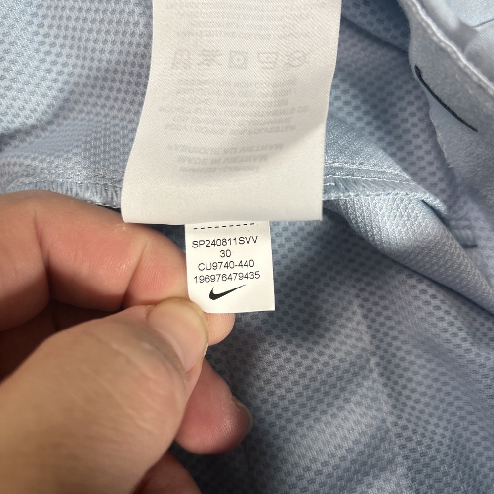 NWT Nike Dri Fit Hybrid Golf Shorts Men's 30 Light Blue 10" Performance Stretch - Picture 6 of 7